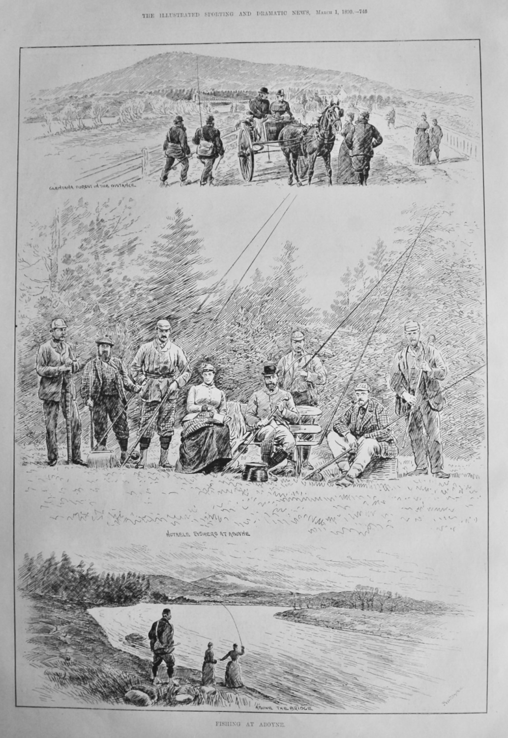 Fishing at Aboyne.  1890.