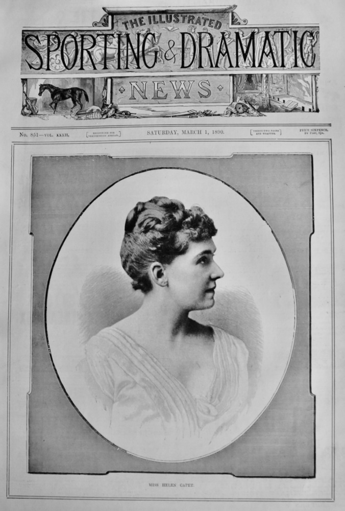 Miss Helen Capet.  1890.