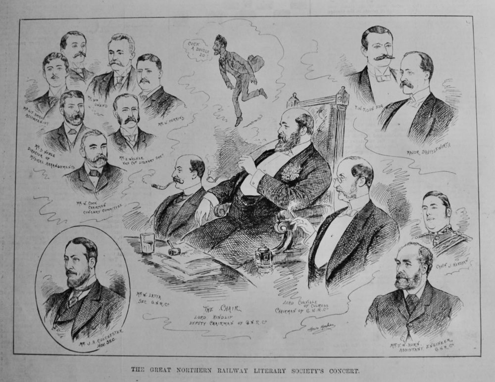 The Great Northern Railway Literary Society's Concert.  1890.