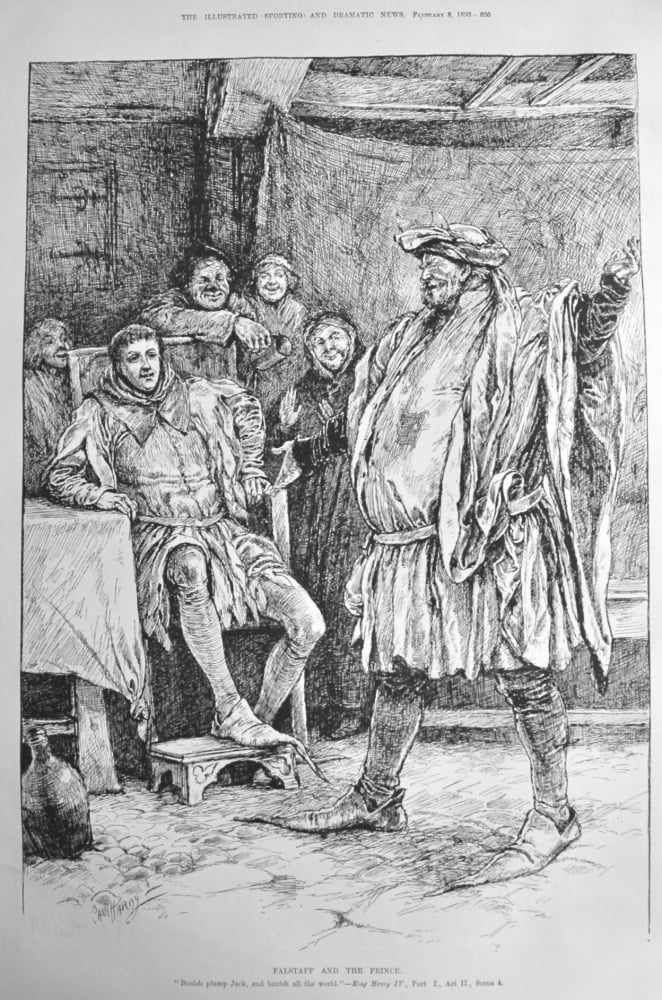 Falstaff and the Prince.  1890.