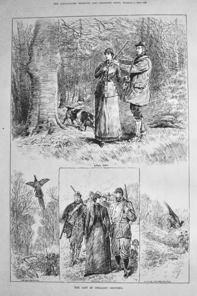 The Last of Pheasant Shooting.  1890.