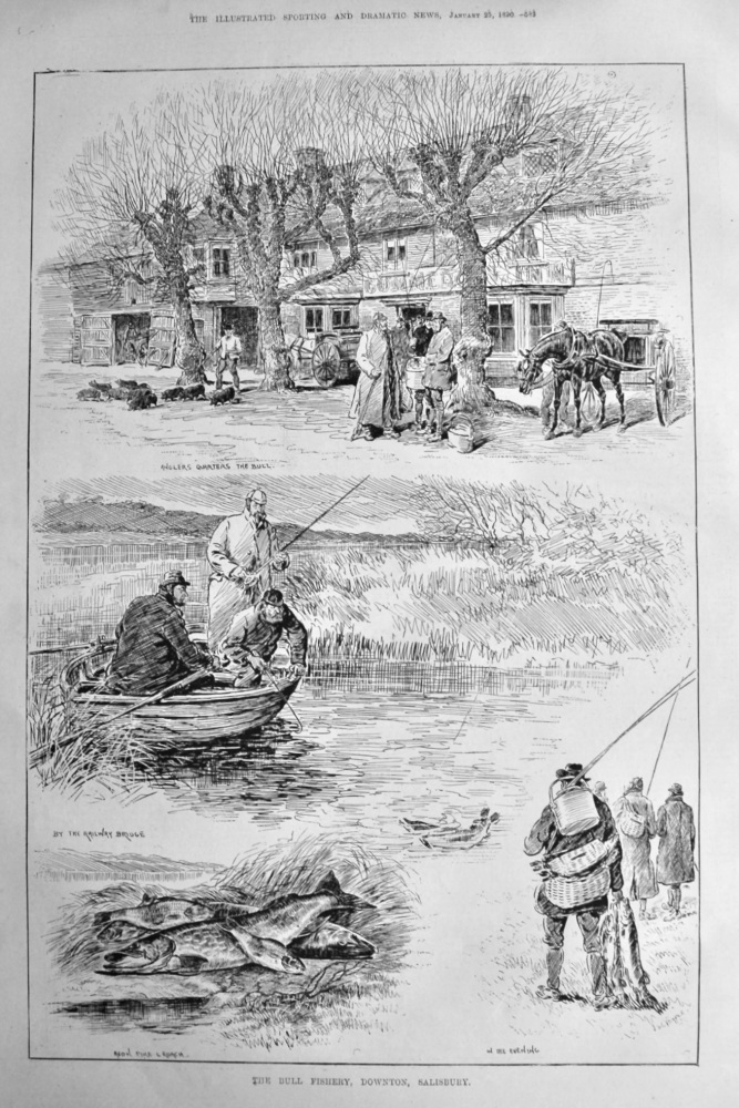 The Bull Fishery,  Downton,  Salisbury.  1890.