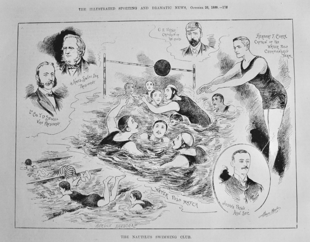 The Nautilus Swimming Club.  1889.