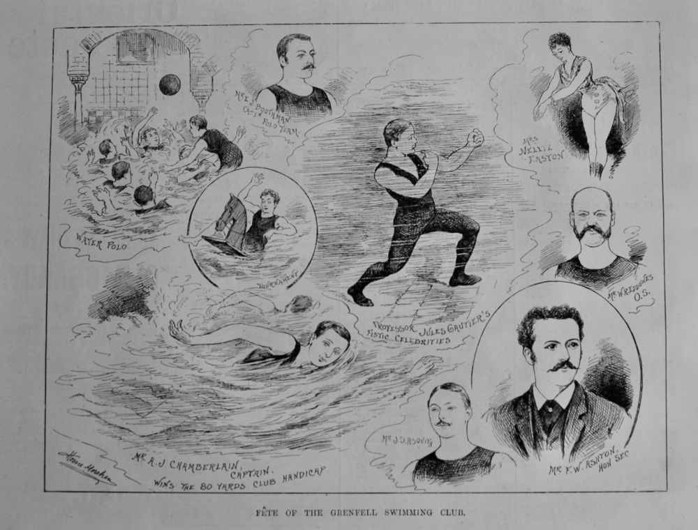 Fete of the Grenfell Swimming Club.  1889.