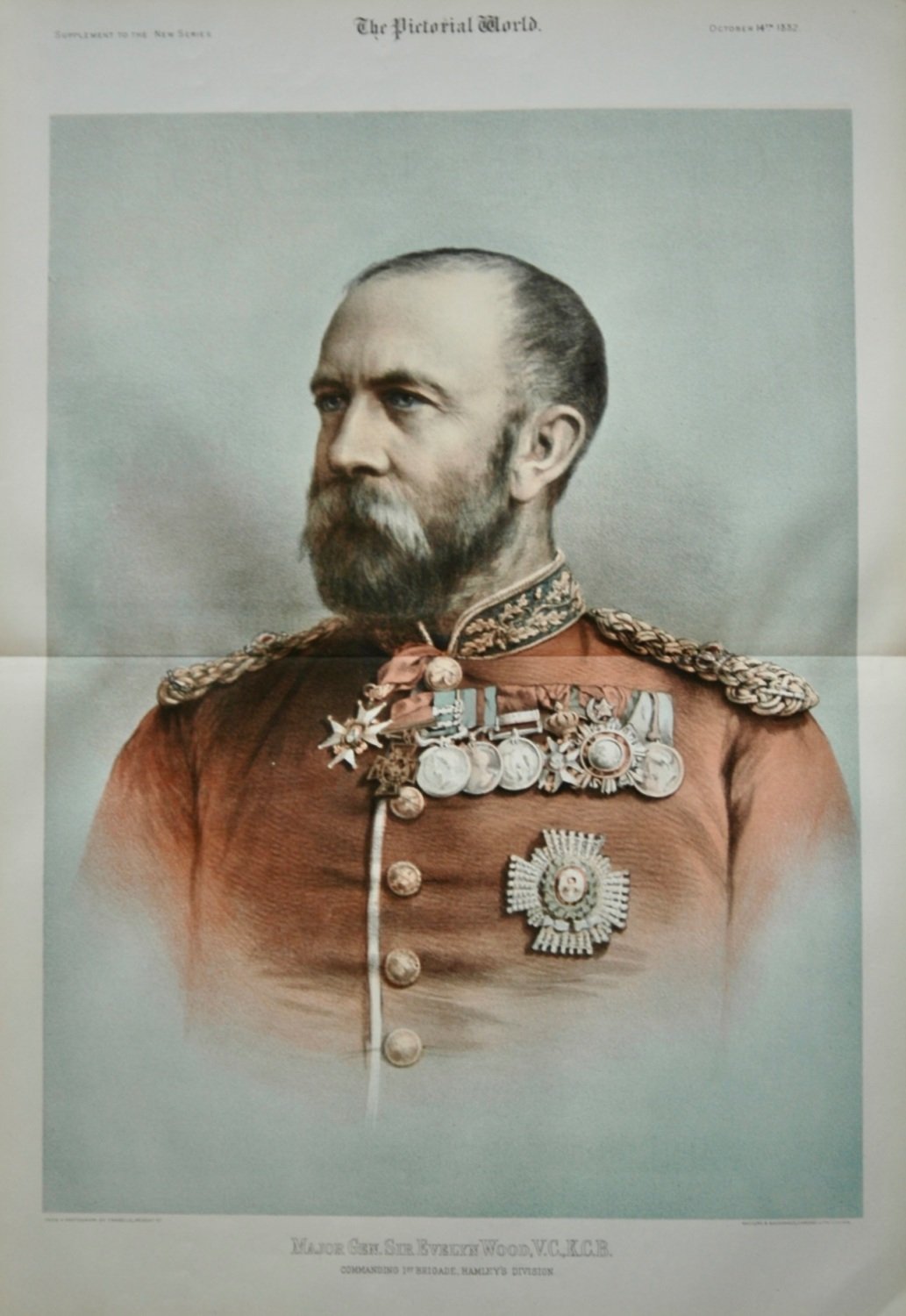 Major Gen. Sir Evelyn Wood, V.C., K.C.B.  Commanding 1st. Brigade, Hamley's