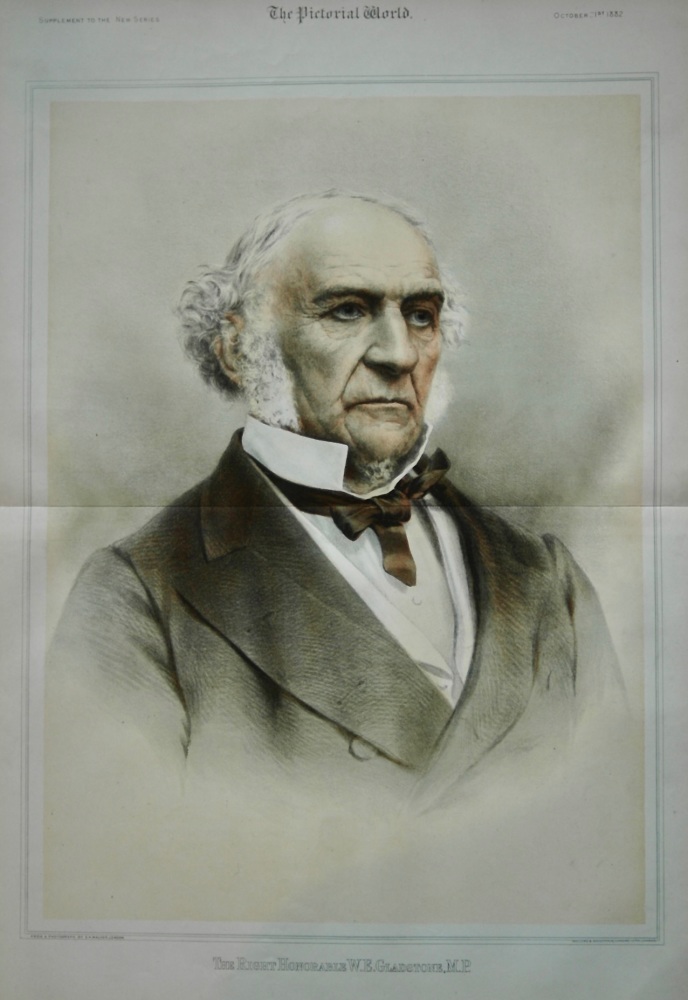 The Right Honourable W. E. Gladstone, M.P.  1882.