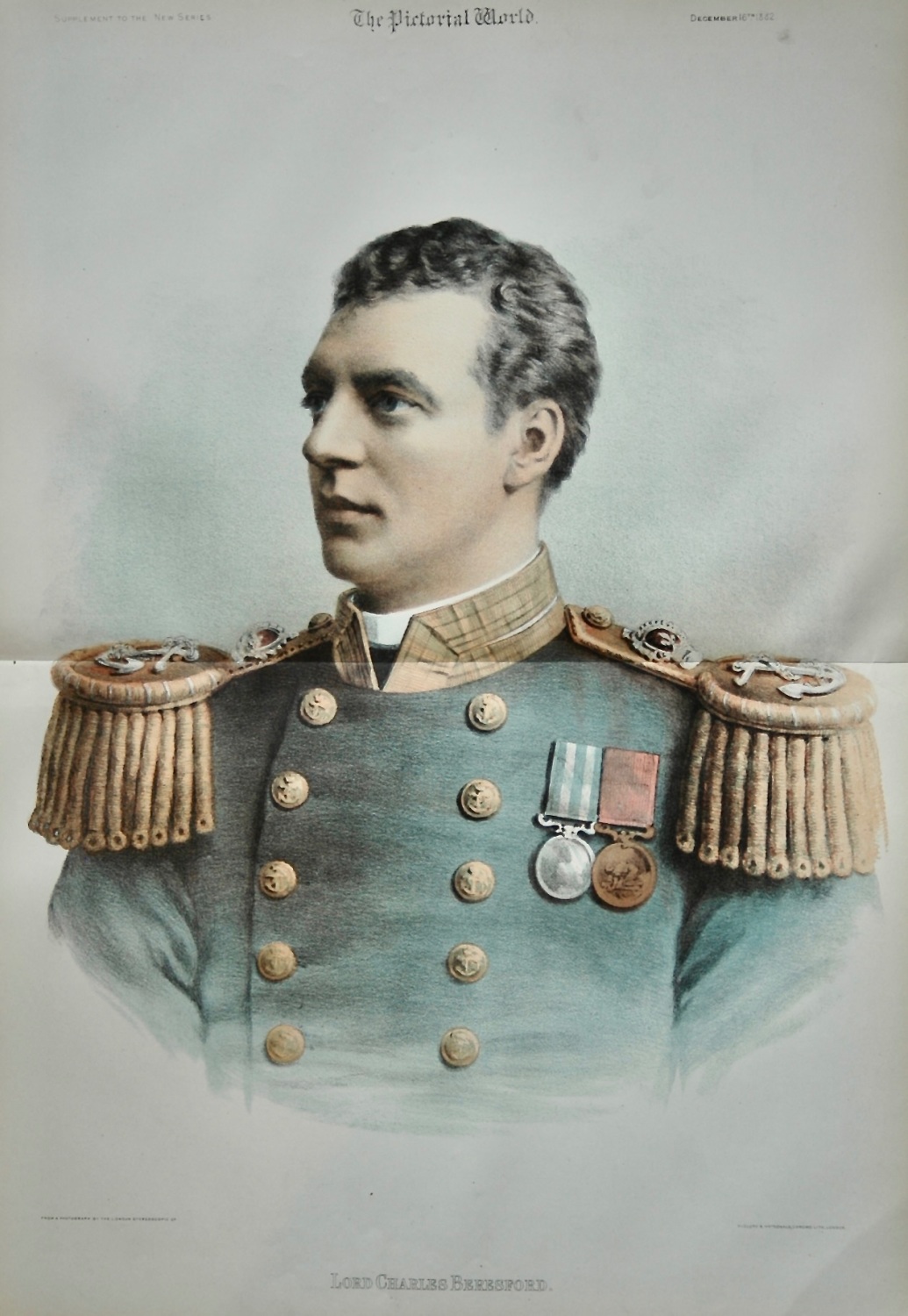 Lord Charles Beresford.  1882.