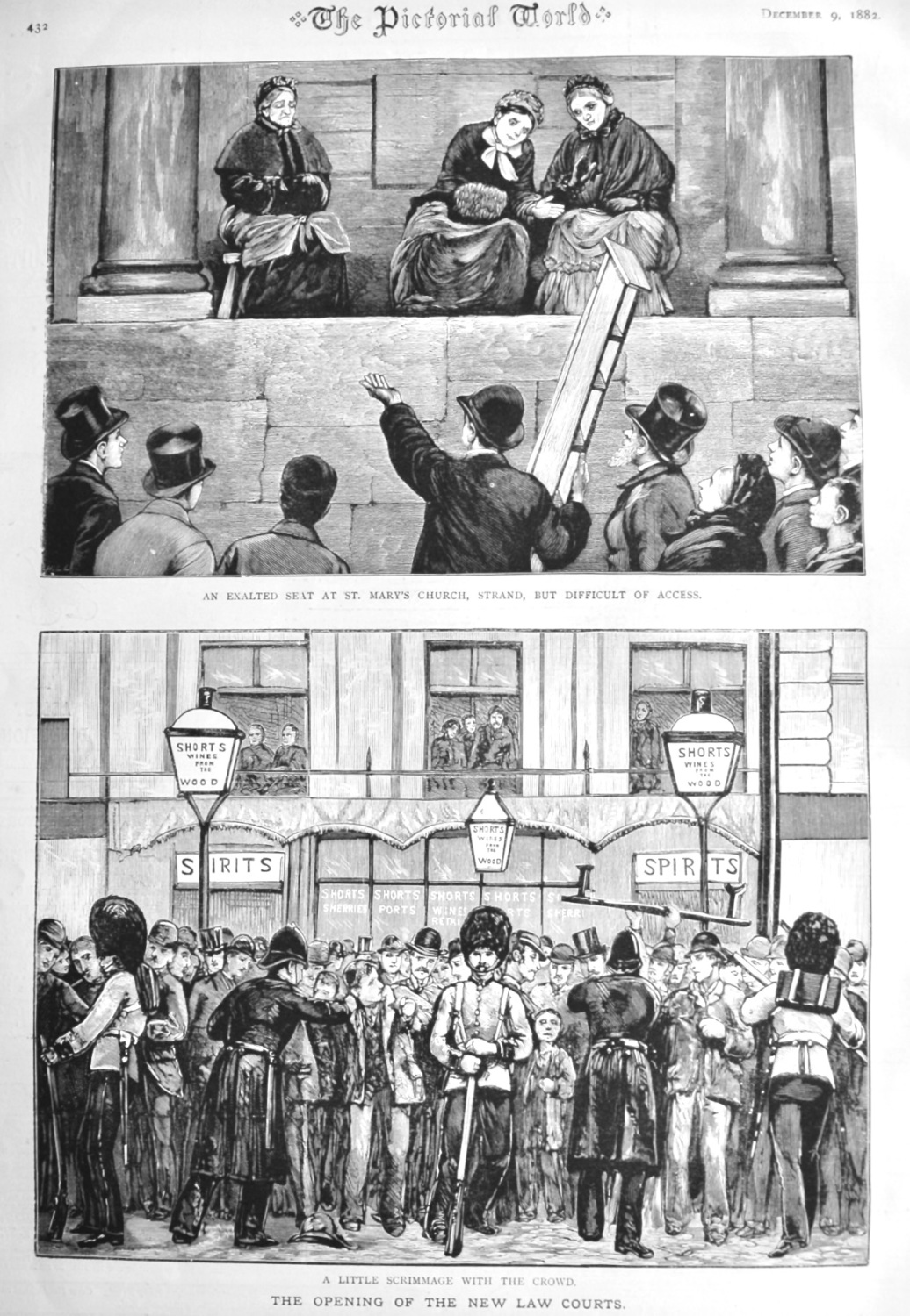The Opening of the New Law Courts.  1882.