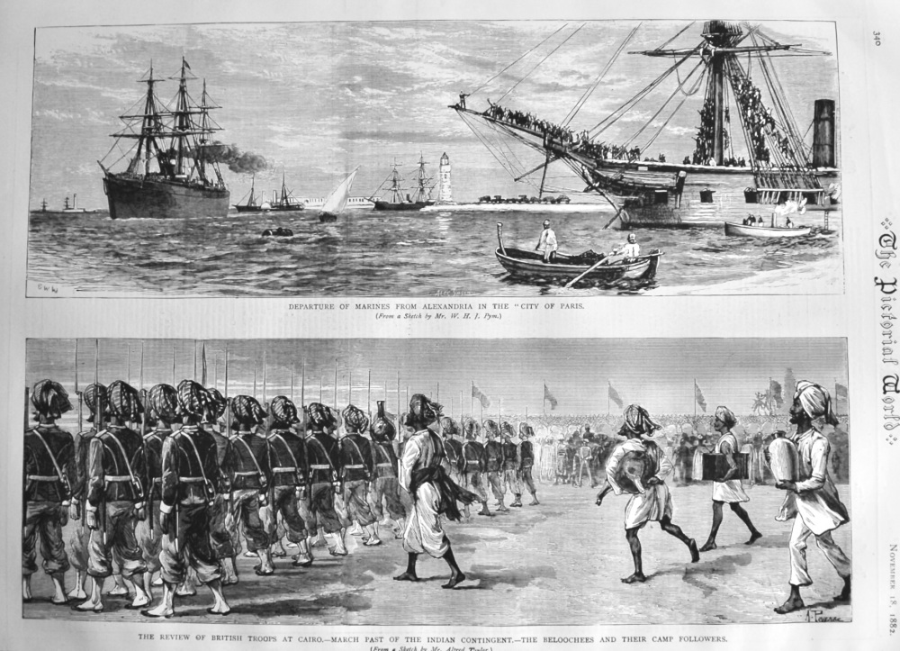 Departure of Marines from Alexandria in the 