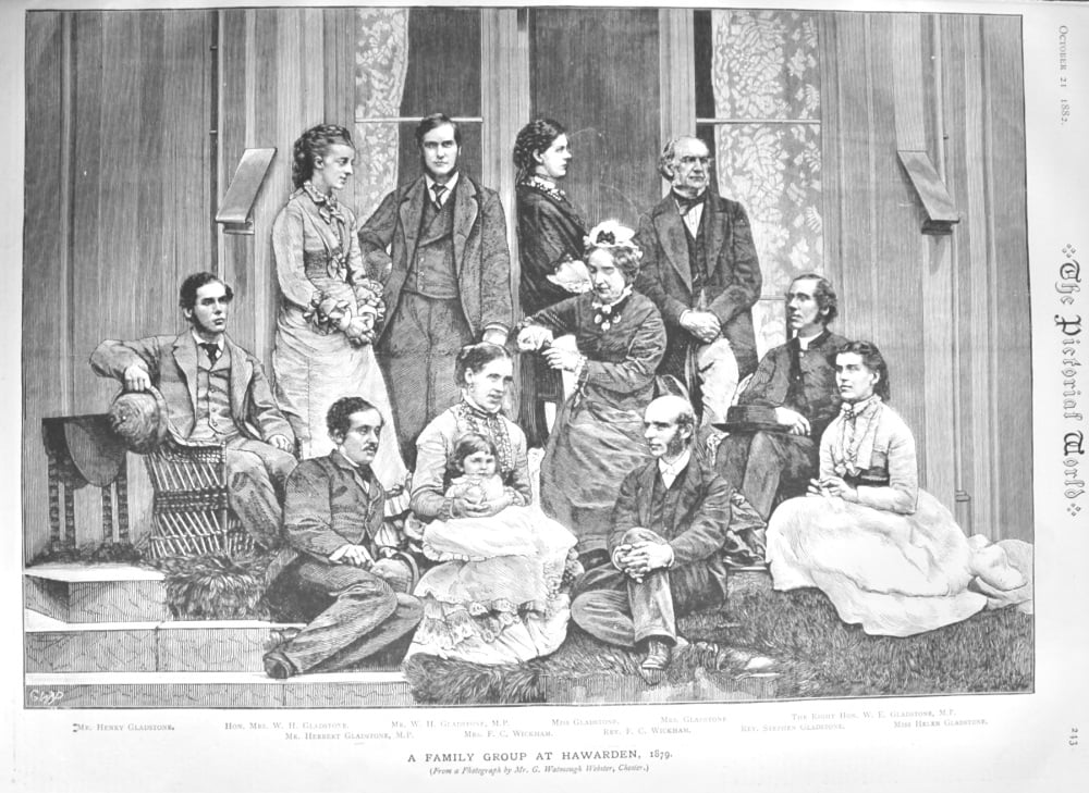 A Family Group at Hawarden,  1879.