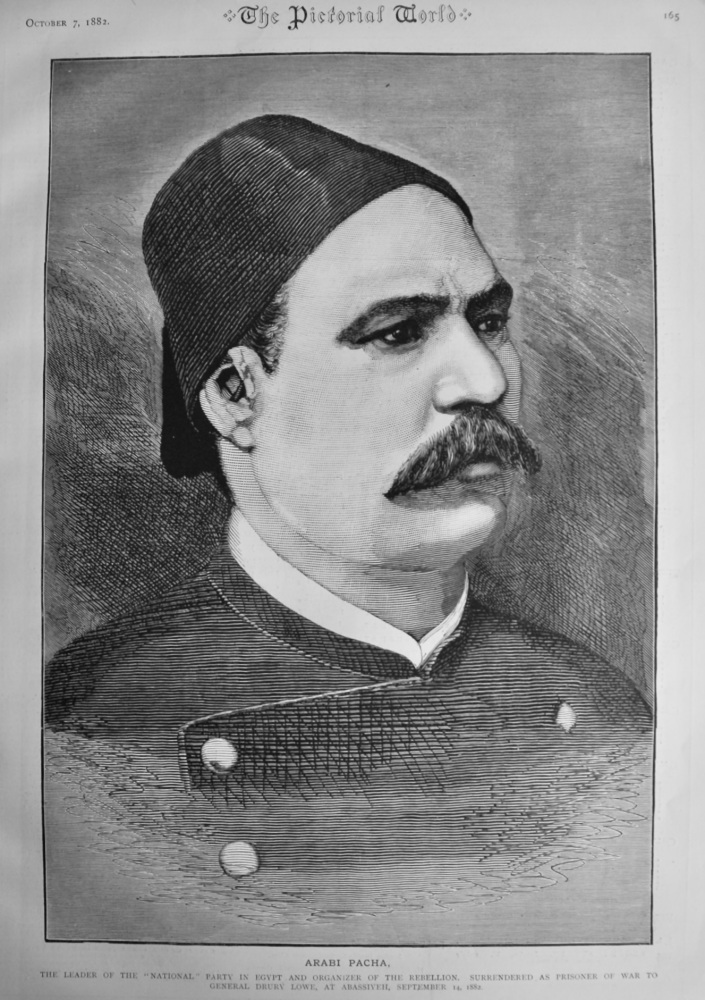 Arabi Pacha.  1882.