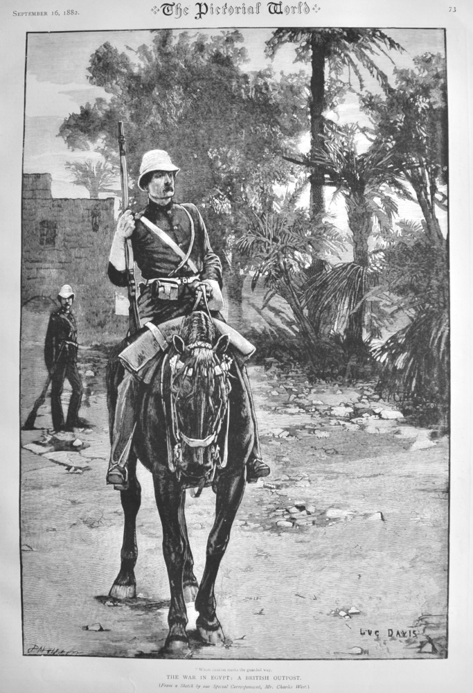 The War in Egypt :  A British Outpost.  1882.