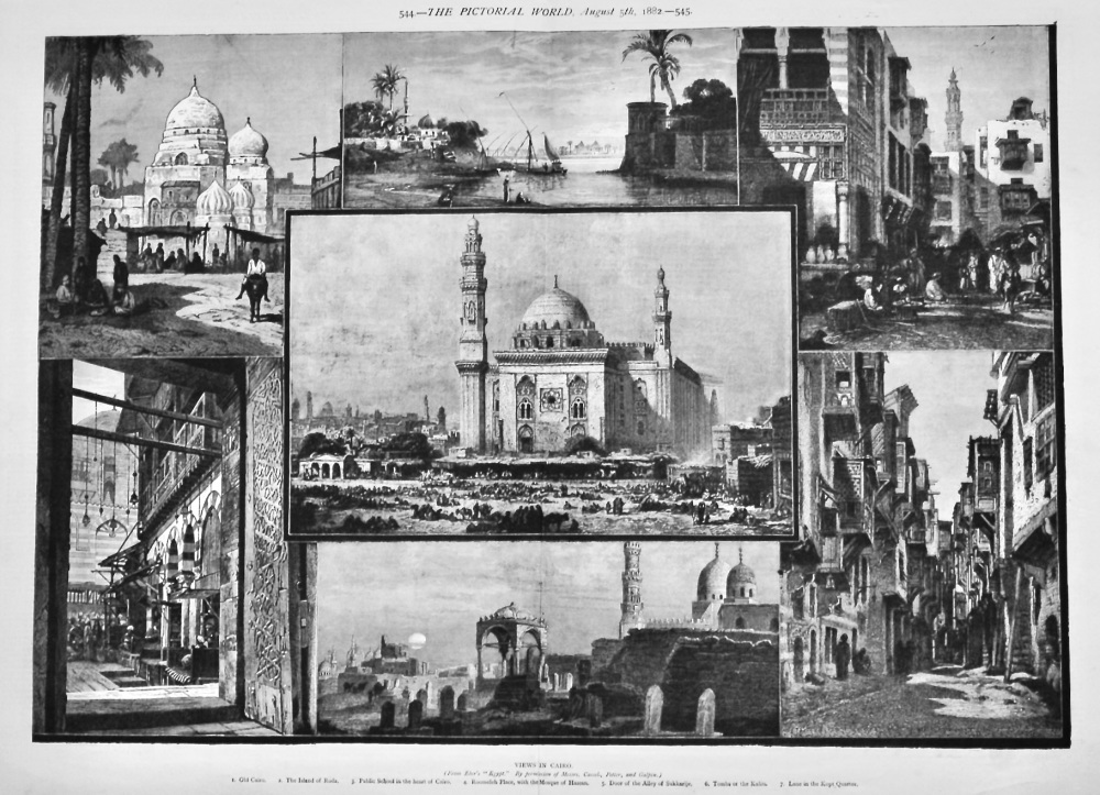 Views in Cairo.  1882.