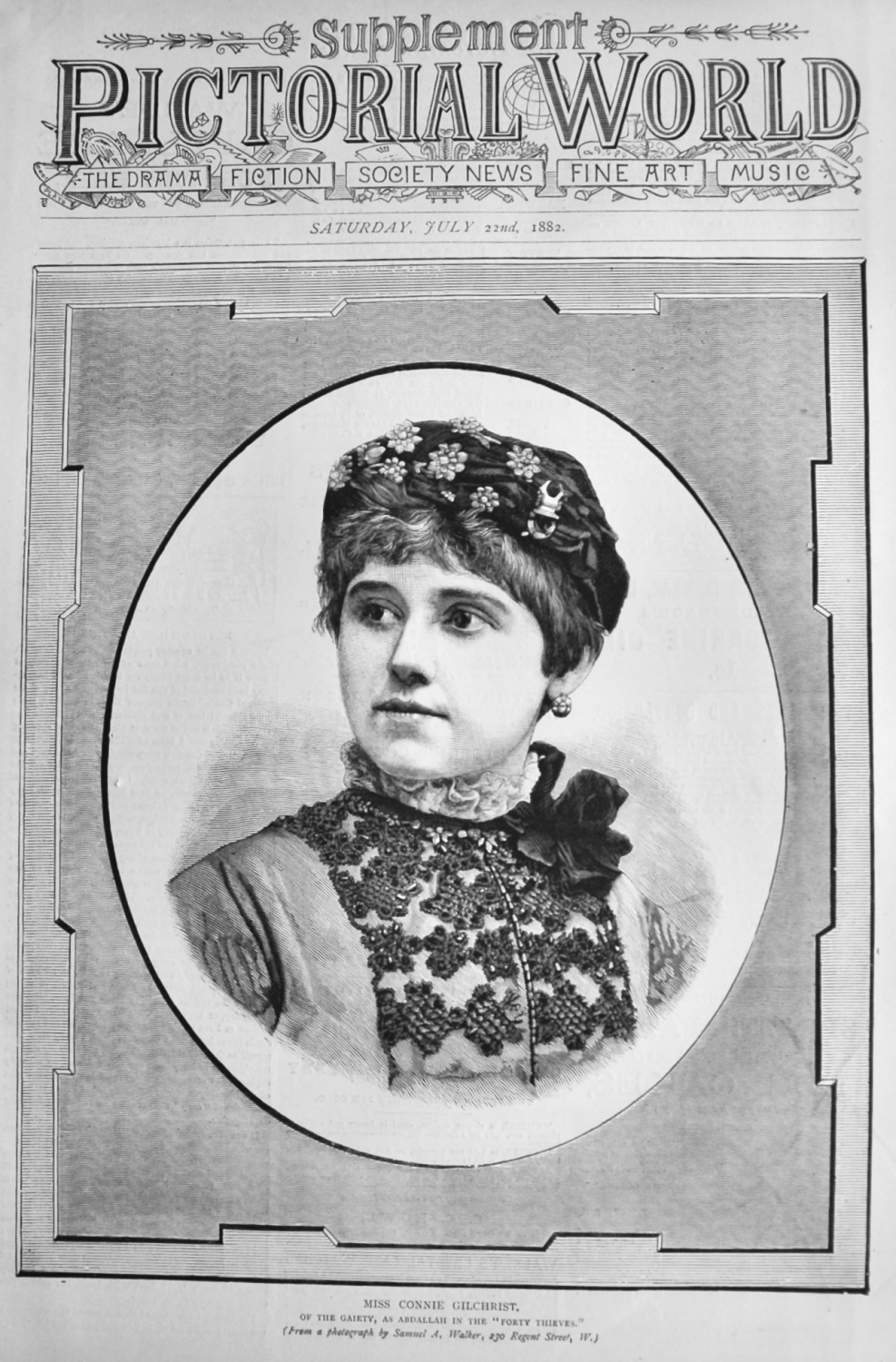 Miss Connie Gilchrist, of the Gaiety, as Abdallah in the 