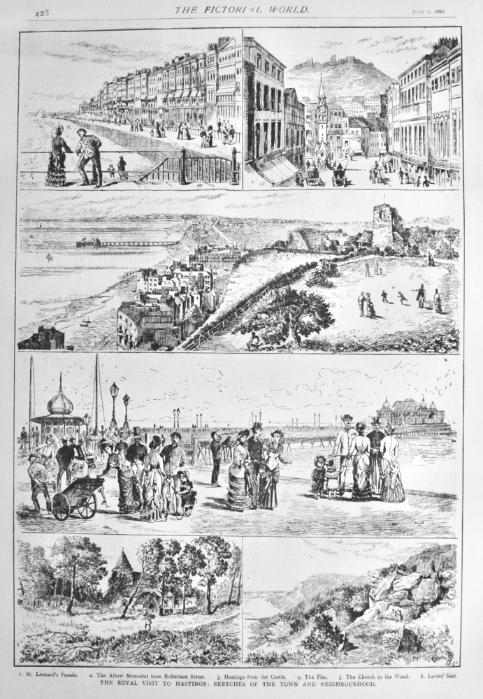 The Royal Visit to Hastings : Sketches of the Town and Neighbourhood.  1882.