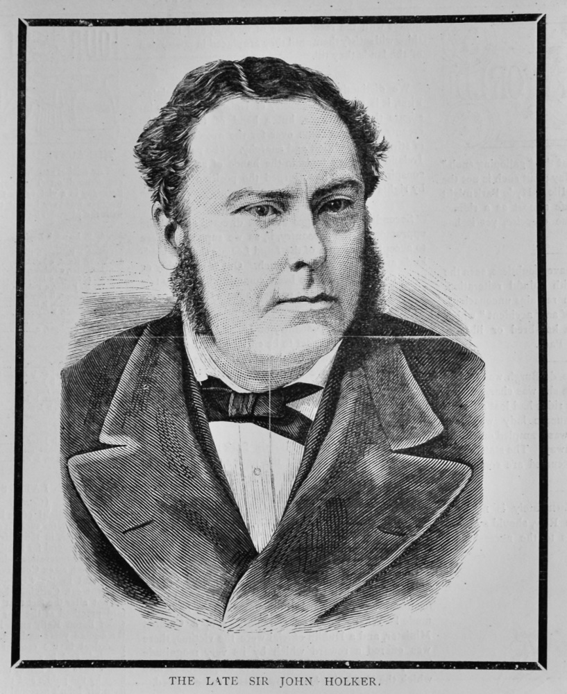 The Late Sir John Holker.  1882.