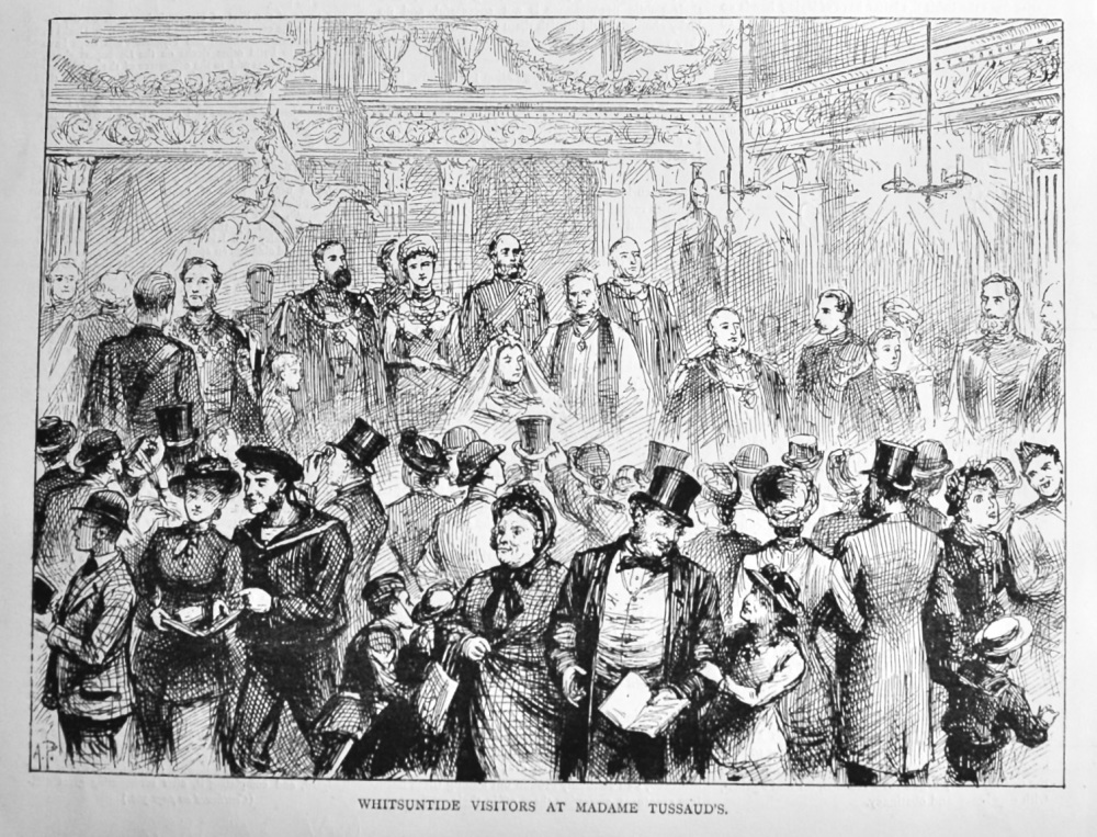 Whitsuntide Visitors at Madame Tussaud's 1882.