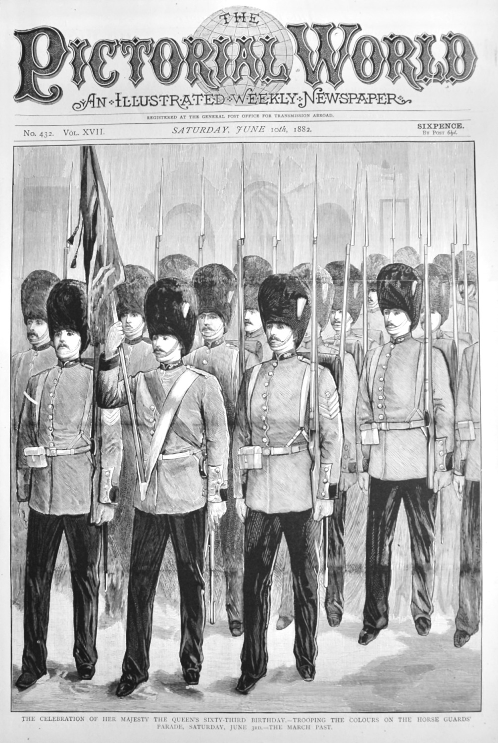 The Celebration of Her Majesty the Queen's Sixty-Third Birthday.- Trooping 