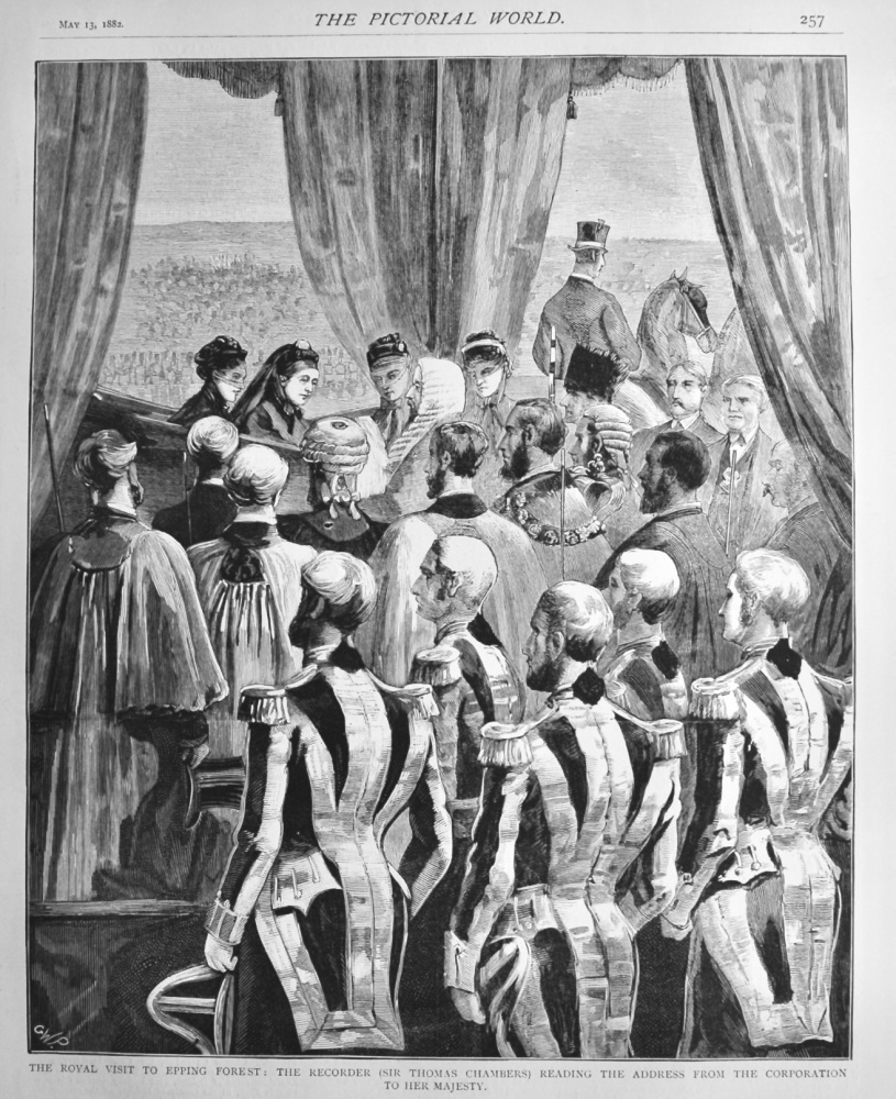 The Royal Visit to Epping Forest :  The Recorder (Sir Thomas Chambers) Read