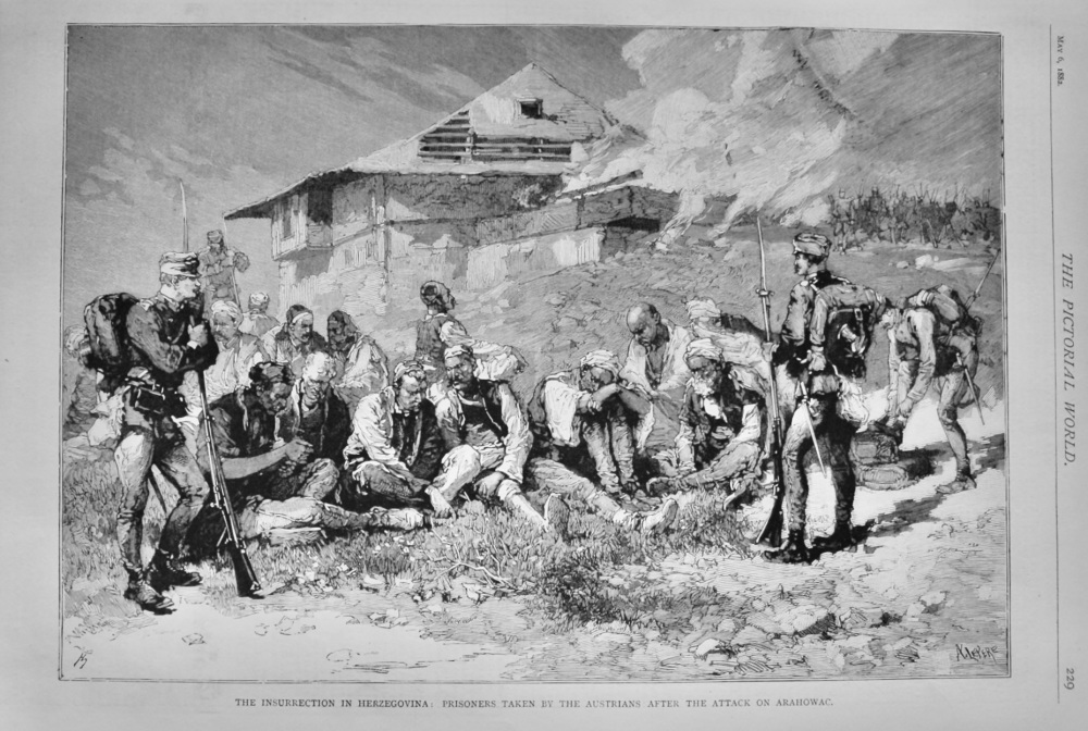 The Insurrection in Herzegovina :  Prisoners taken by the Austrians after t