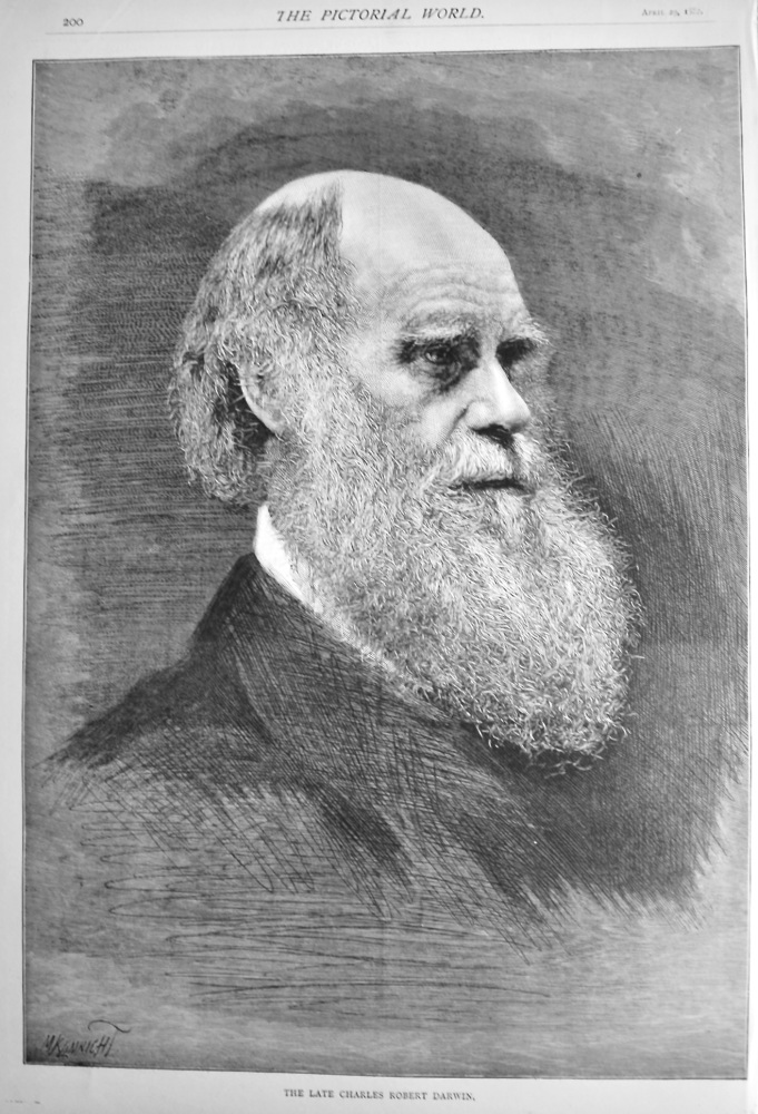 The Late Charles Robert Darwin. 1882.