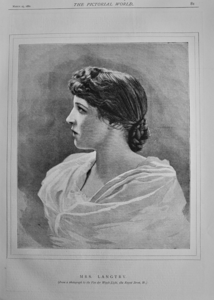 Mrs. Langtry.  1882.