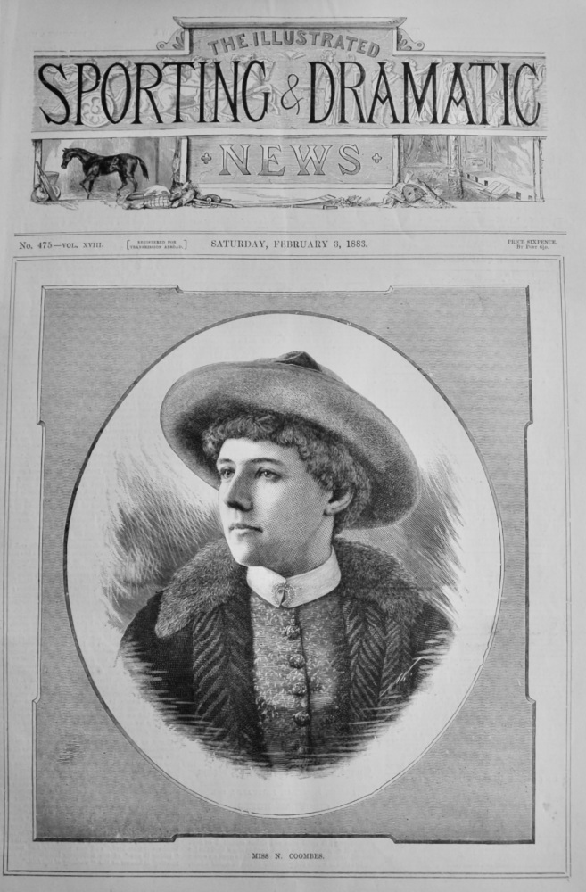 Miss N. Coombes.  1883.