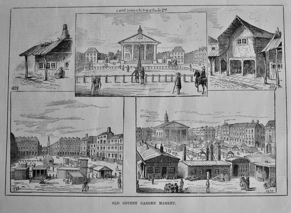 Old Covent Garden Market.  1880.