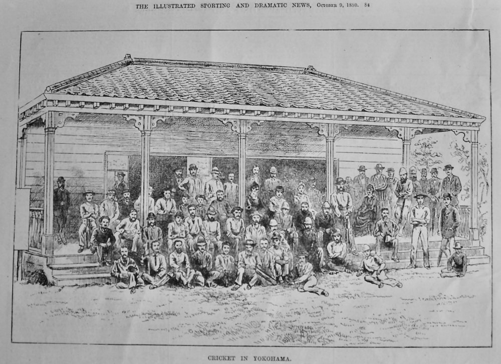 Cricket in Yokohama.  1880.