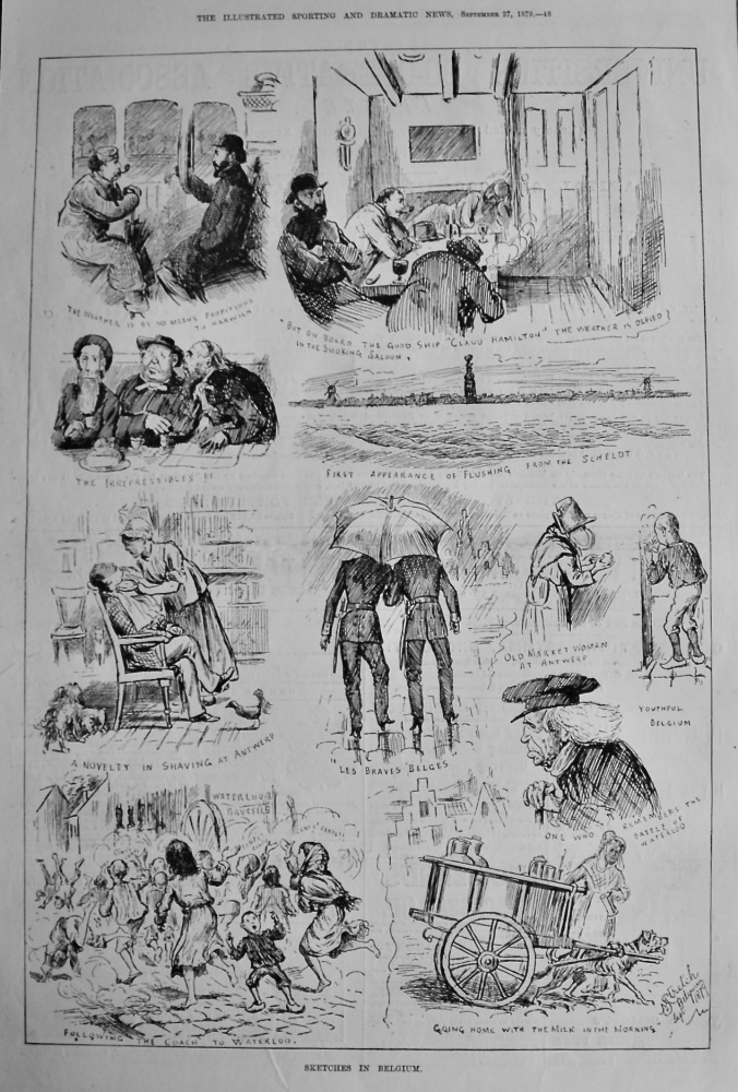 Sketches in Belgium.  1879.