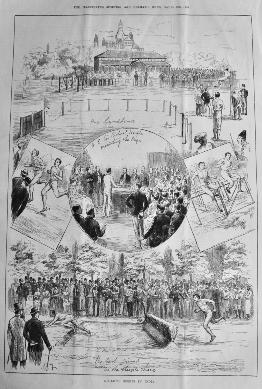 Athletic Sports in India. 1880.