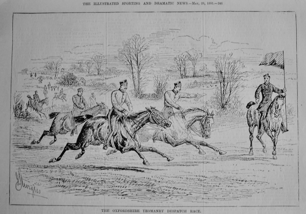 The Oxfordshire Yeomanry Despatch Race.  1881.