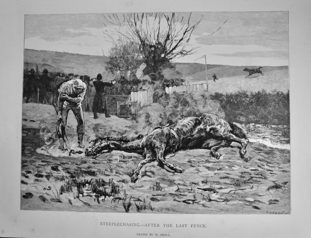 Steeplechasing.- After the Last Fence.  1877.