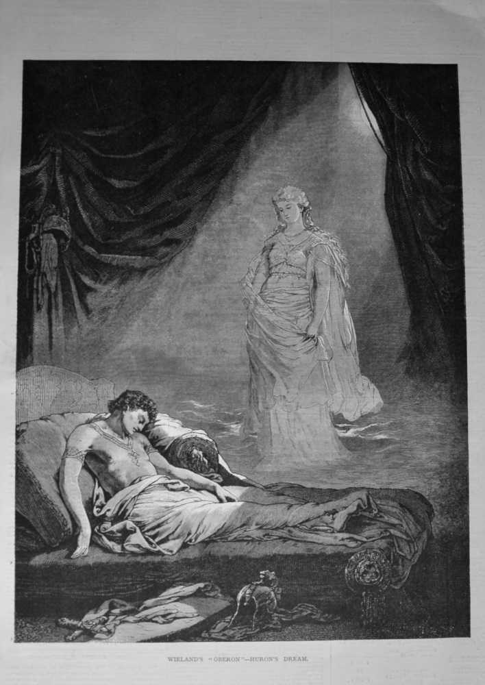 Weiland's "Oberon"- Huron's Dream.  1878.