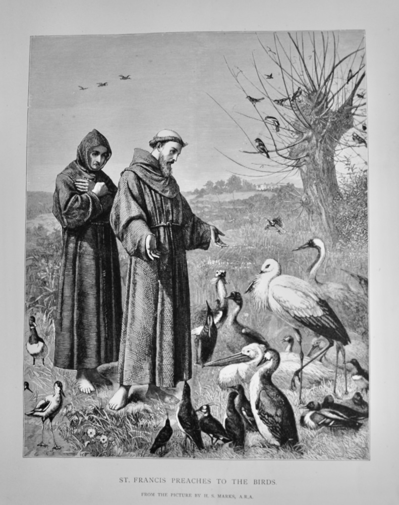 St. Francis Preaches to the Birds. 1877.