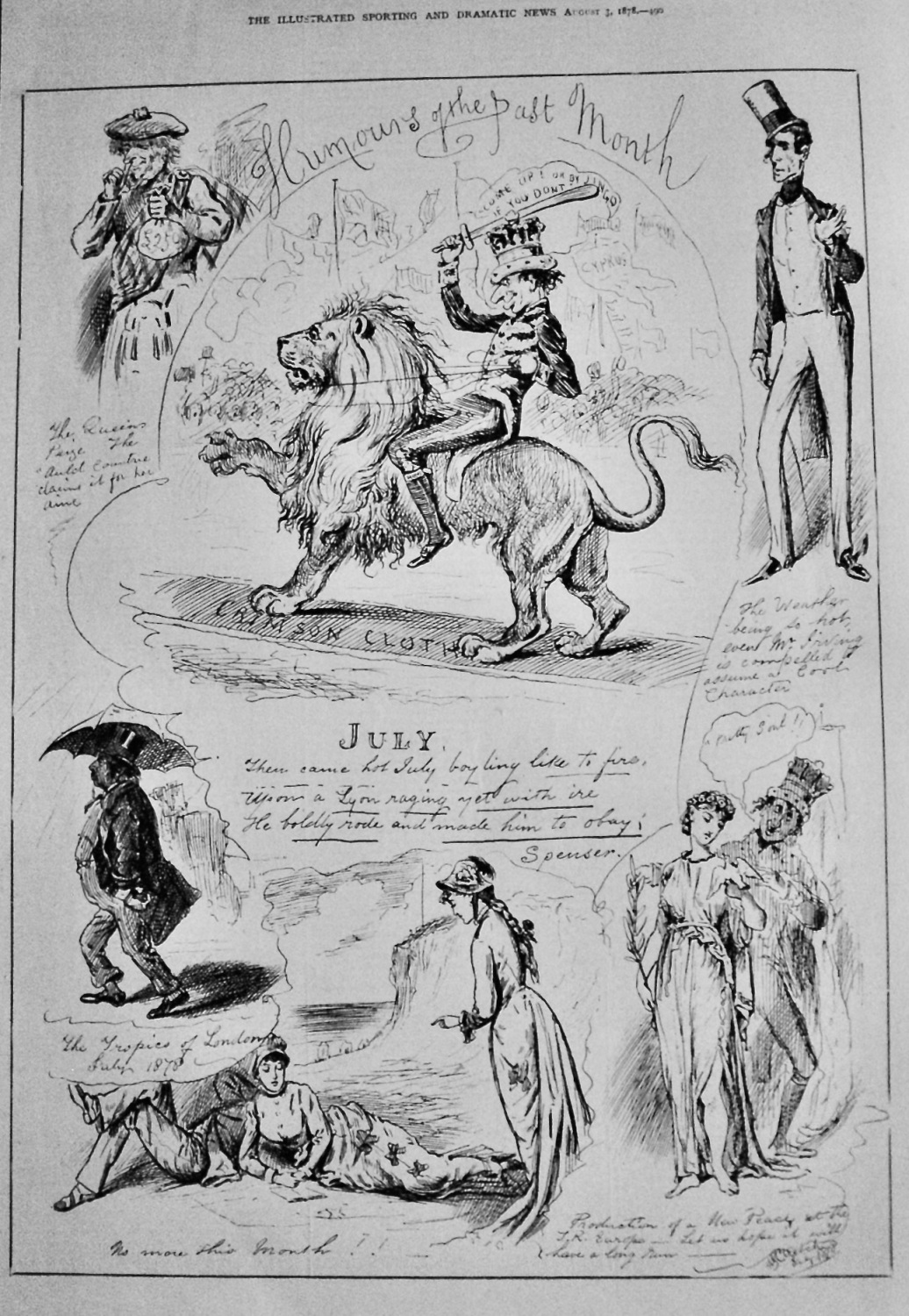 Humours of the Past Month.- July 1878.