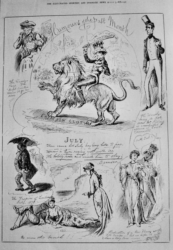 Humours of the Past Month.- July 1878.