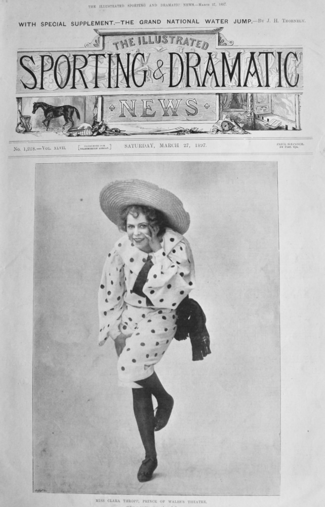 Miss Clara Thropp,  Prince of Wales's Theatre.  1897.