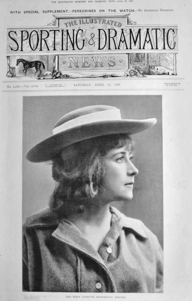 Miss Edith Johnston, Shaftesbury Theatre.  1897.