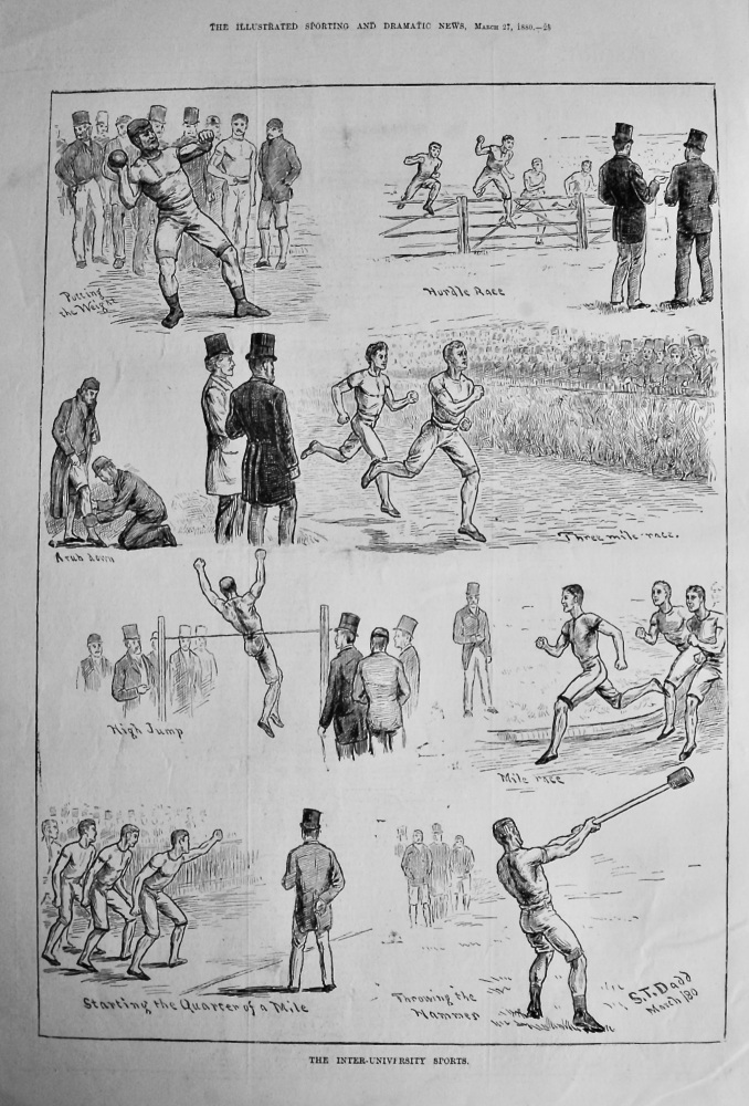 The Inter-University Sports. 1880.