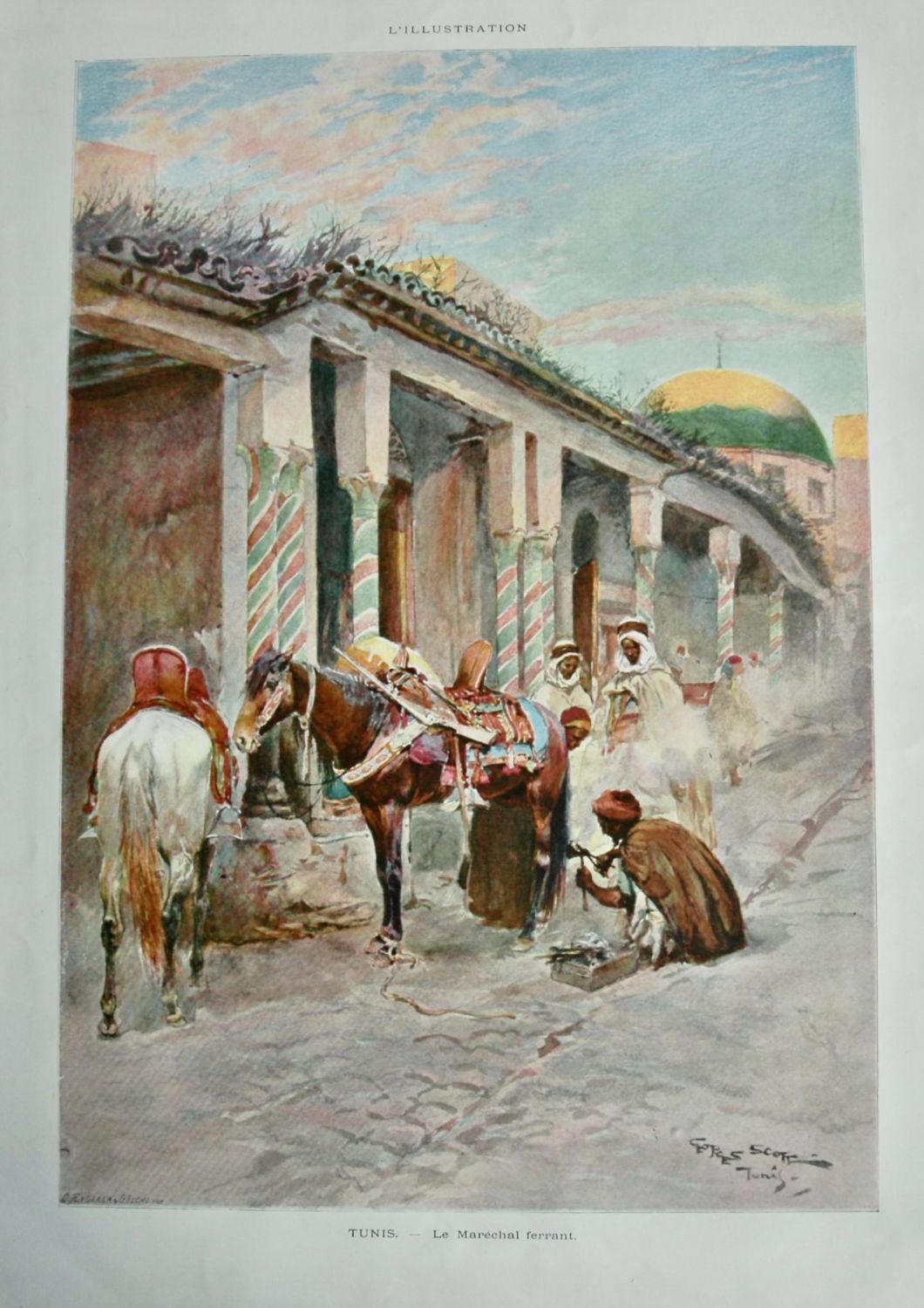 Tunis.  -  Le Marechal ferrant.  1898.