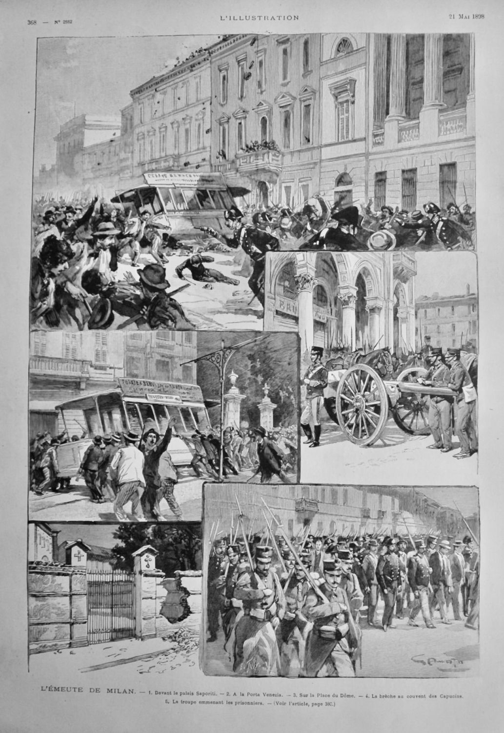 The Milan Riot.  1898.