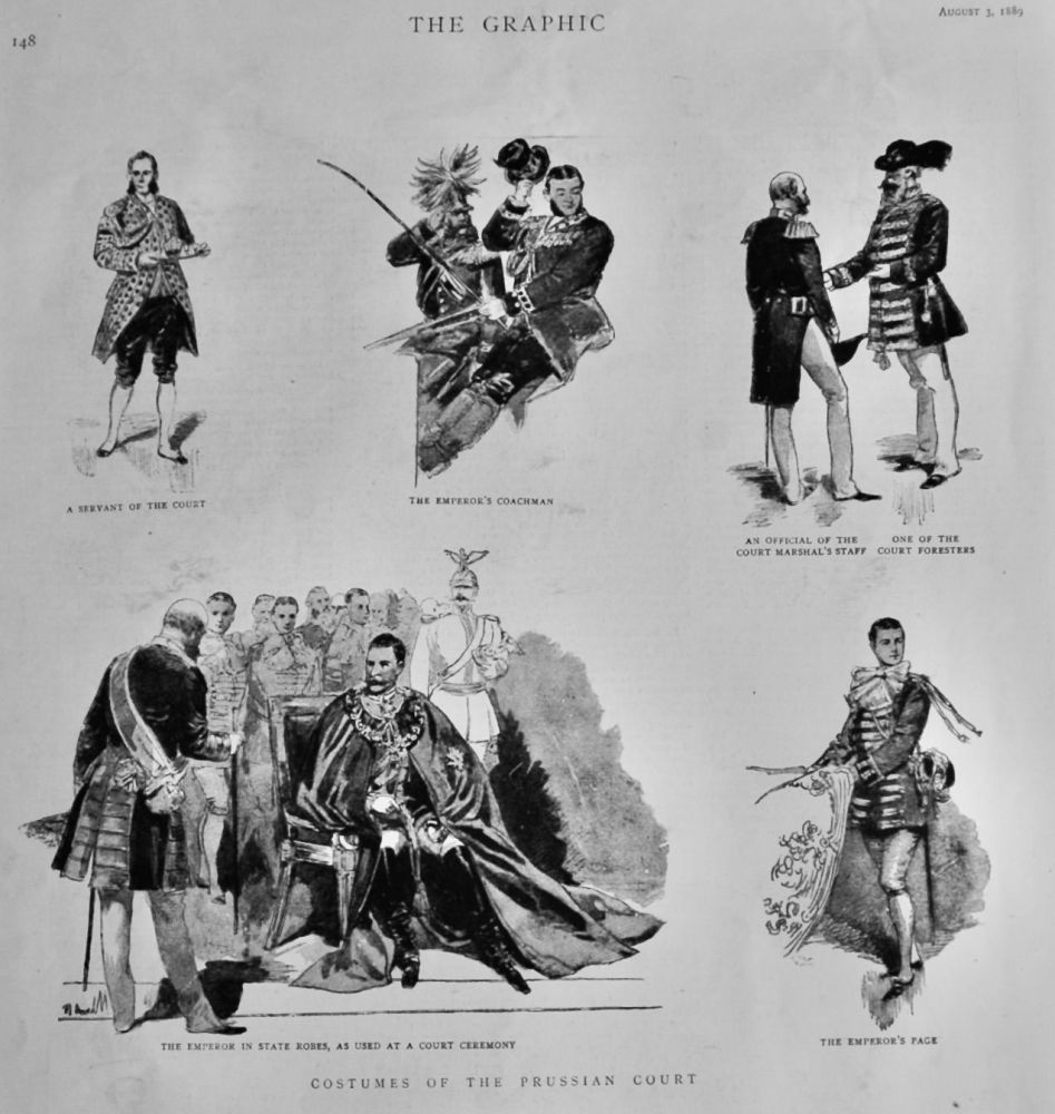 Costumes of the Prussian Court.  1889.