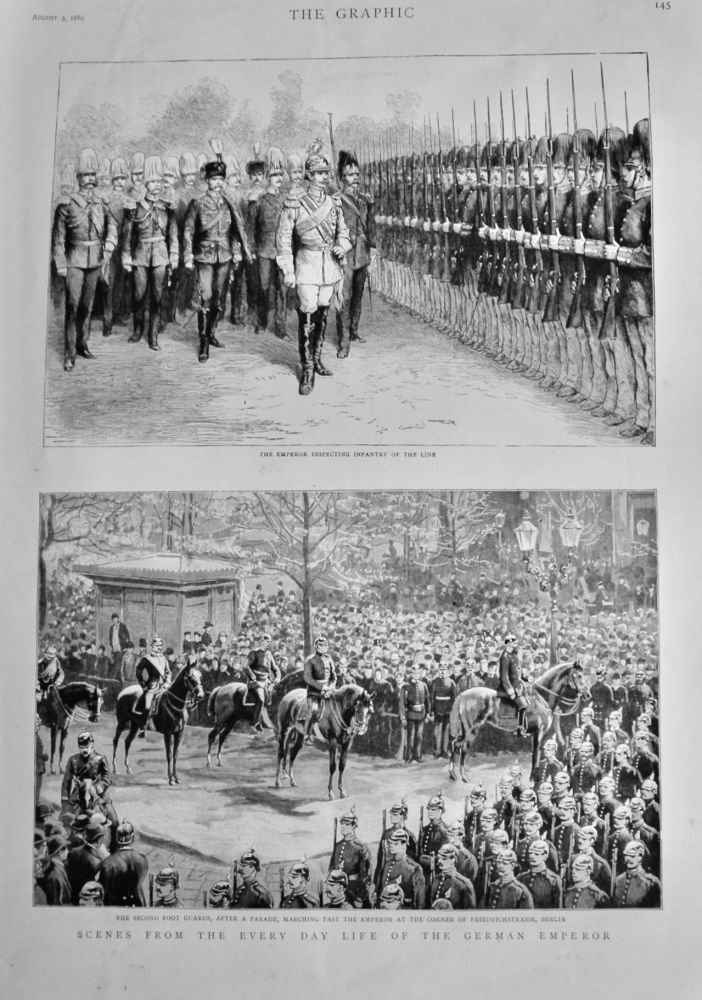 Scenes from the Every Day Life of the German Emperor.  1889.