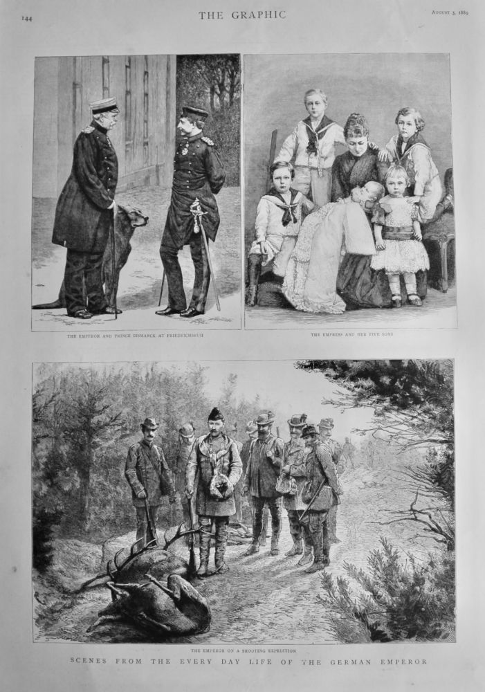 Scenes from the Every Day Life of the German Emperor.  1889.
