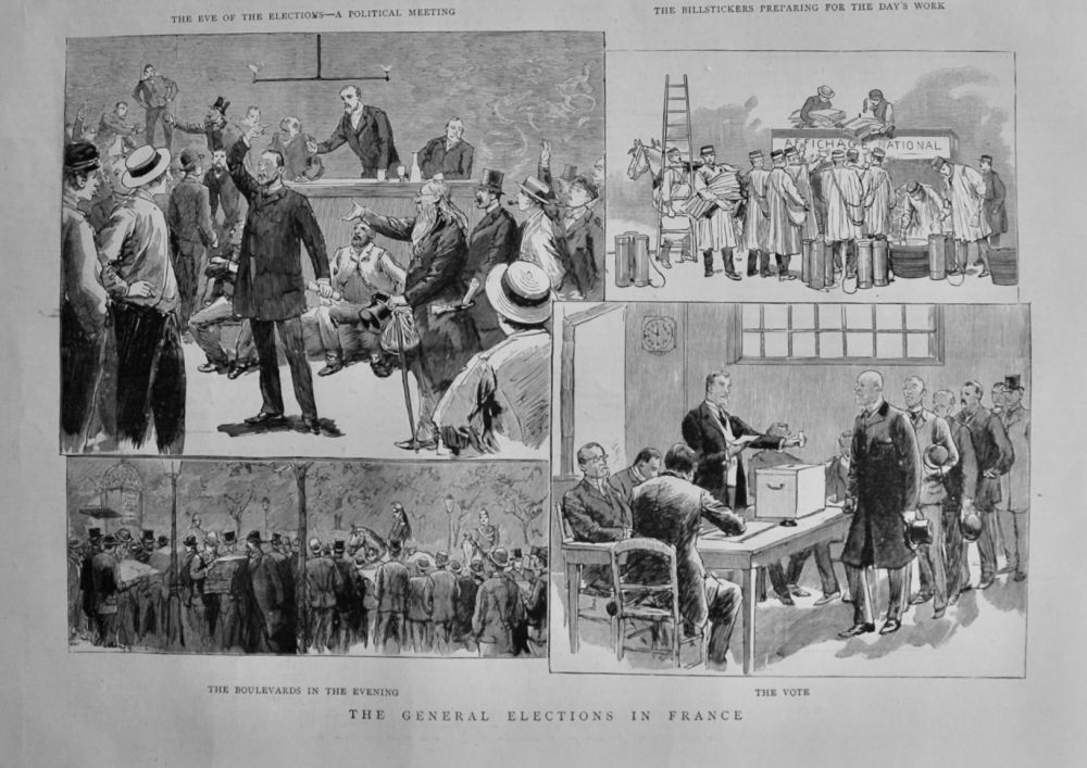 The General Elections in France.  1889.