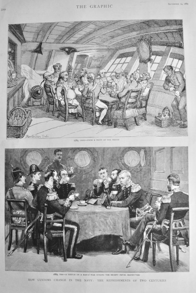 How Customs Change in the Navy :  The Refreshments of Two Centuries.  1889.