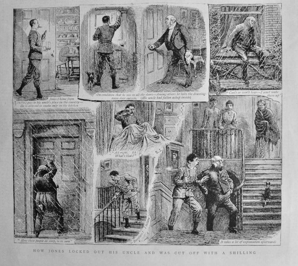 How Jones Locked Out his Uncle and was cut off with a Shilling.  1889.