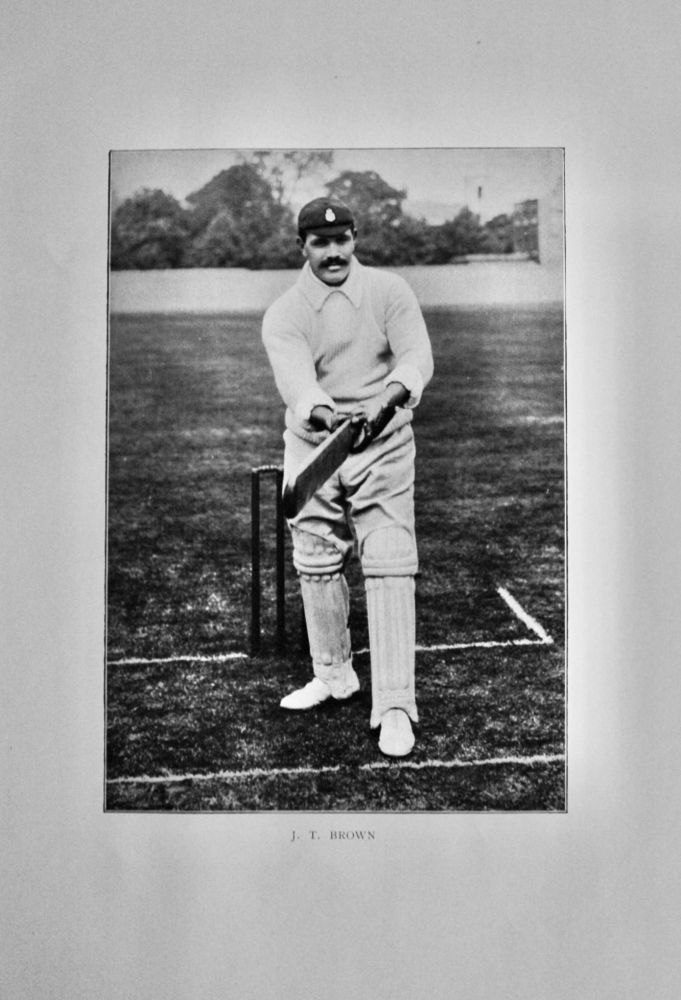 J. T. Brown.  (Cricketer)  1908.