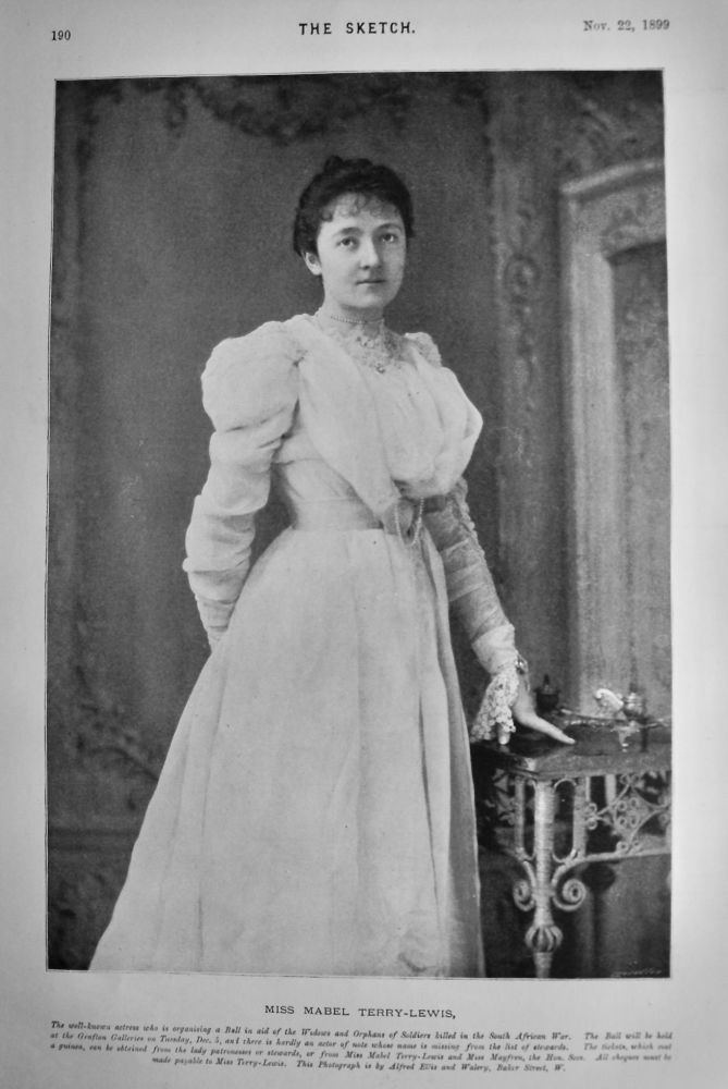 Miss Mabel Terry-Lewis.  1899.